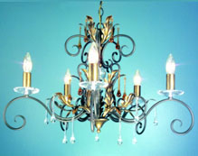 Wrough Iron Candle Chandeliers